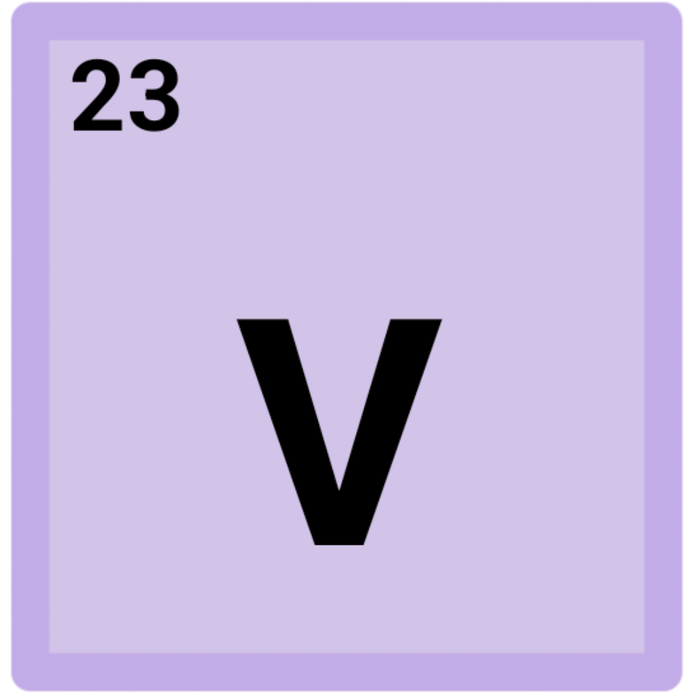 a pastel purple square with 'V' in the middle and a '23' in the top left corner.